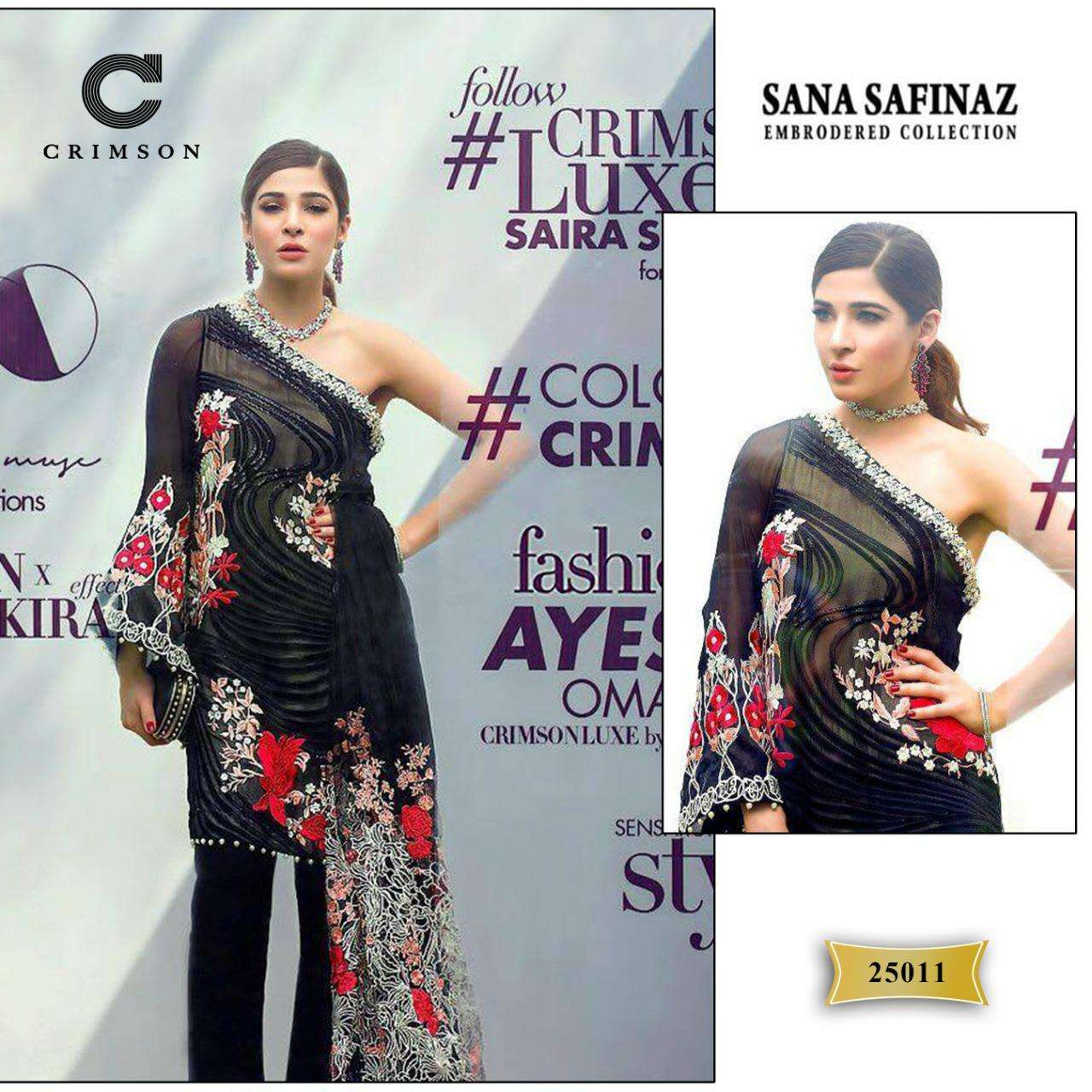 CRIMSON SANA SAFINAZ EMBROIDERED COLLECTION BY ASLIWHOLESALE COTTON PAKISTANI DRESSES