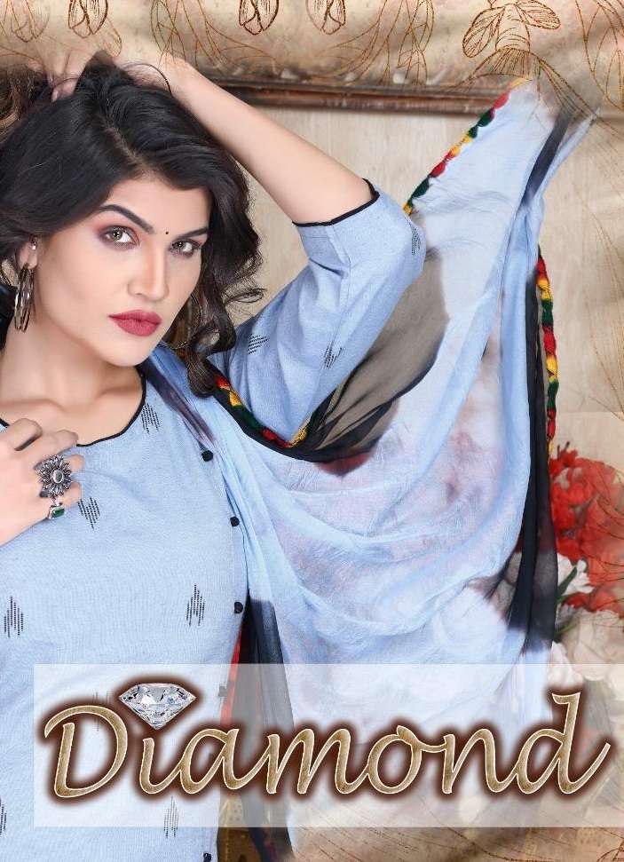 DIAMOND VOL-1 BY ASLIWHOLESALE 3001 TO 3008 SERIES COTTON STITCHED DRESSES