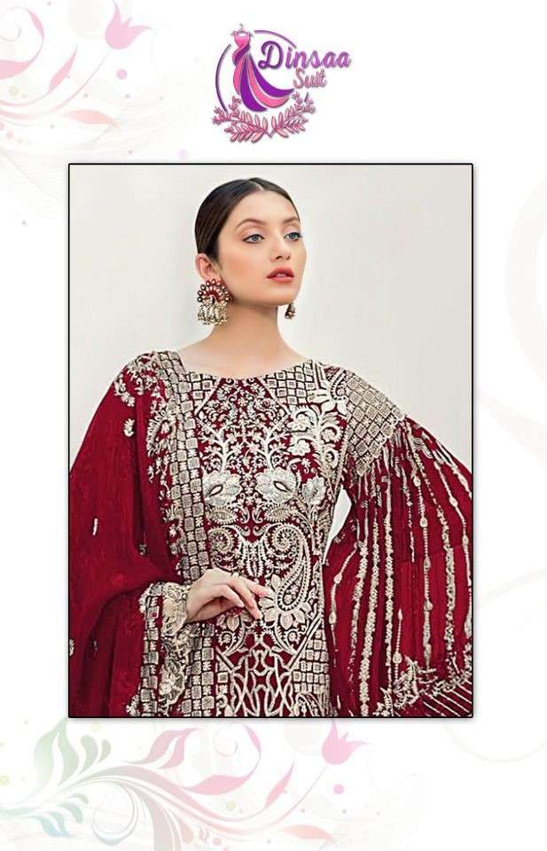 DS-115 COLOURS BY DINSAA SUIT 115-A TO 115-D SERIES FAUX GEORGETTE DRESSES