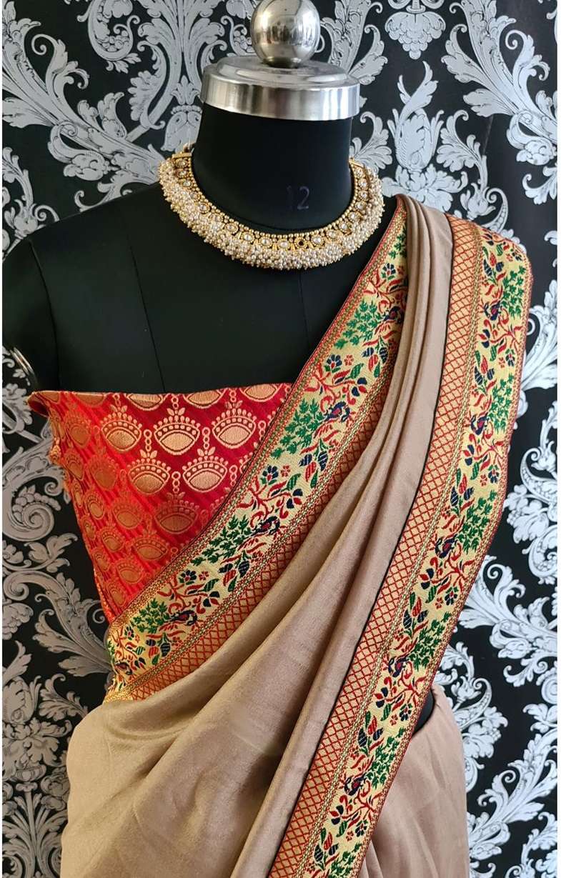 DW-4045 BY ASLIWHOLESALE 4045-A TO 4045-D SERIES VICHITRA SILK SAREES