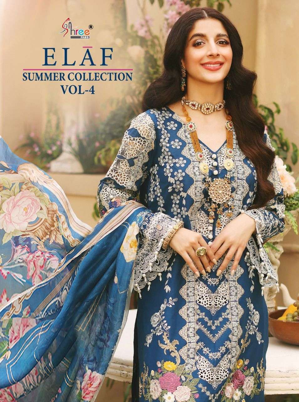 ELAF SUMMER COLLECTION VOL-4 BY SHREE FABS 2275 TO 2279 SERIES PAKISTANI DRESSES