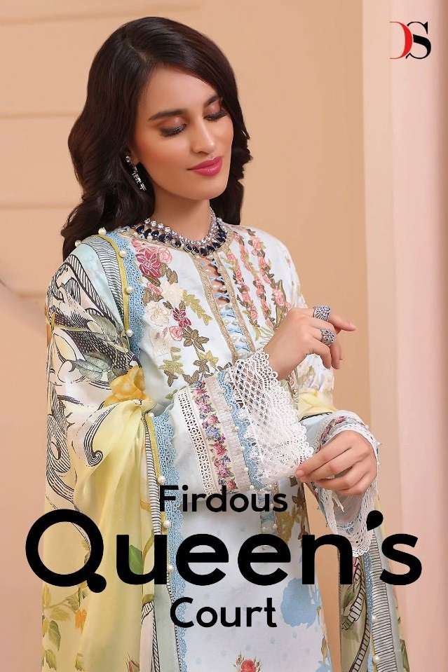 FIRDOUS QUEENS COURT BY DEEPSY SUITS 1731 TO 1738 SERIES COTTON PAKISTANI DRESSES