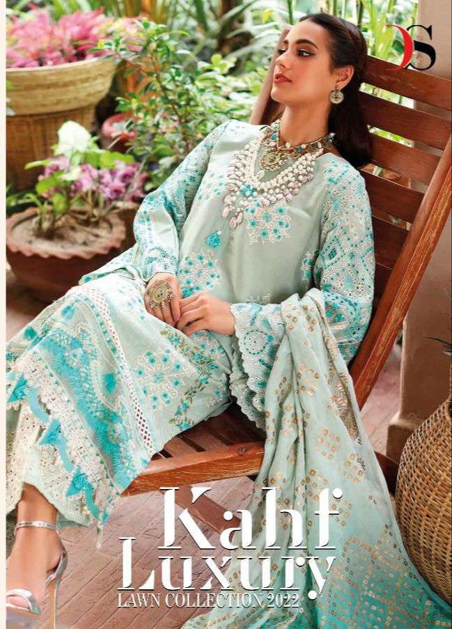 KAHF LUXURY LAWN COLLECTION 2022 BY DEEPSY SUITS 1721 TO 1726 SERIES PAKISTANI DRESSES