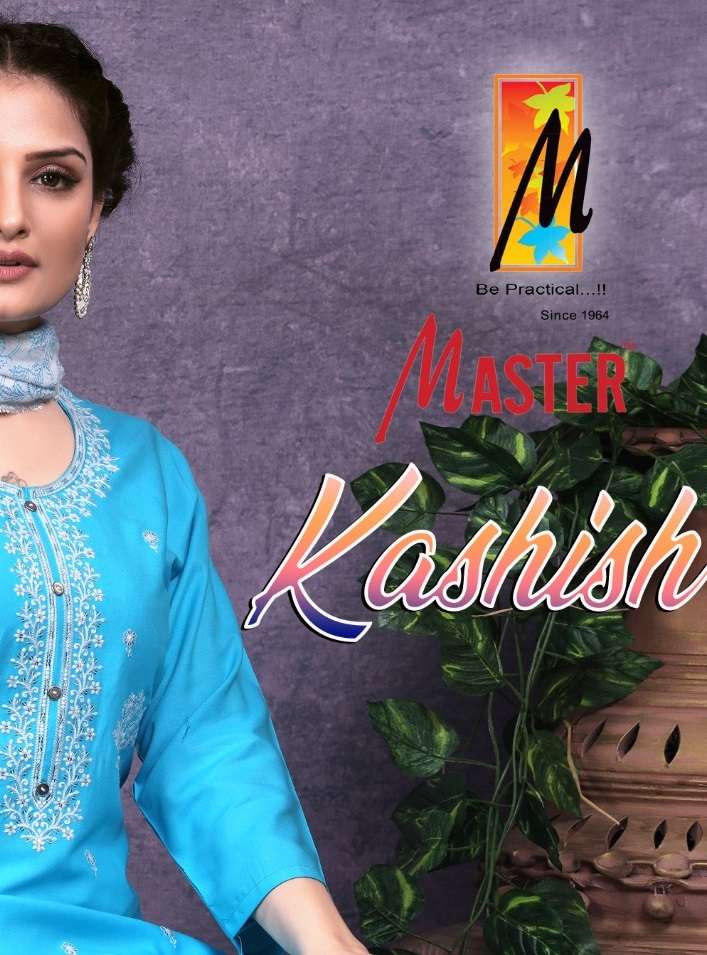 KASHISH BY MASTER 001 TO 008 SERIES RAYON PRINT SHARARA DRESSES