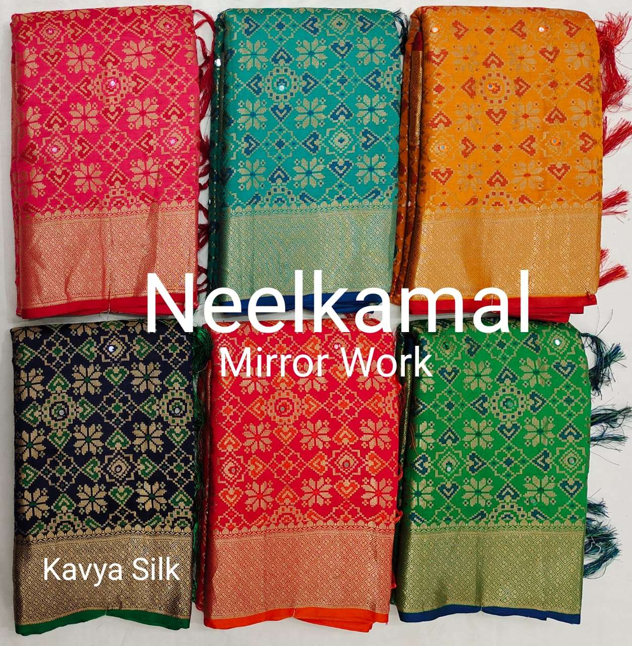 KAVYA SILK VOL-1 BY NEELKAMAL SAREES DESIGNER PATOLA SILK SAREES