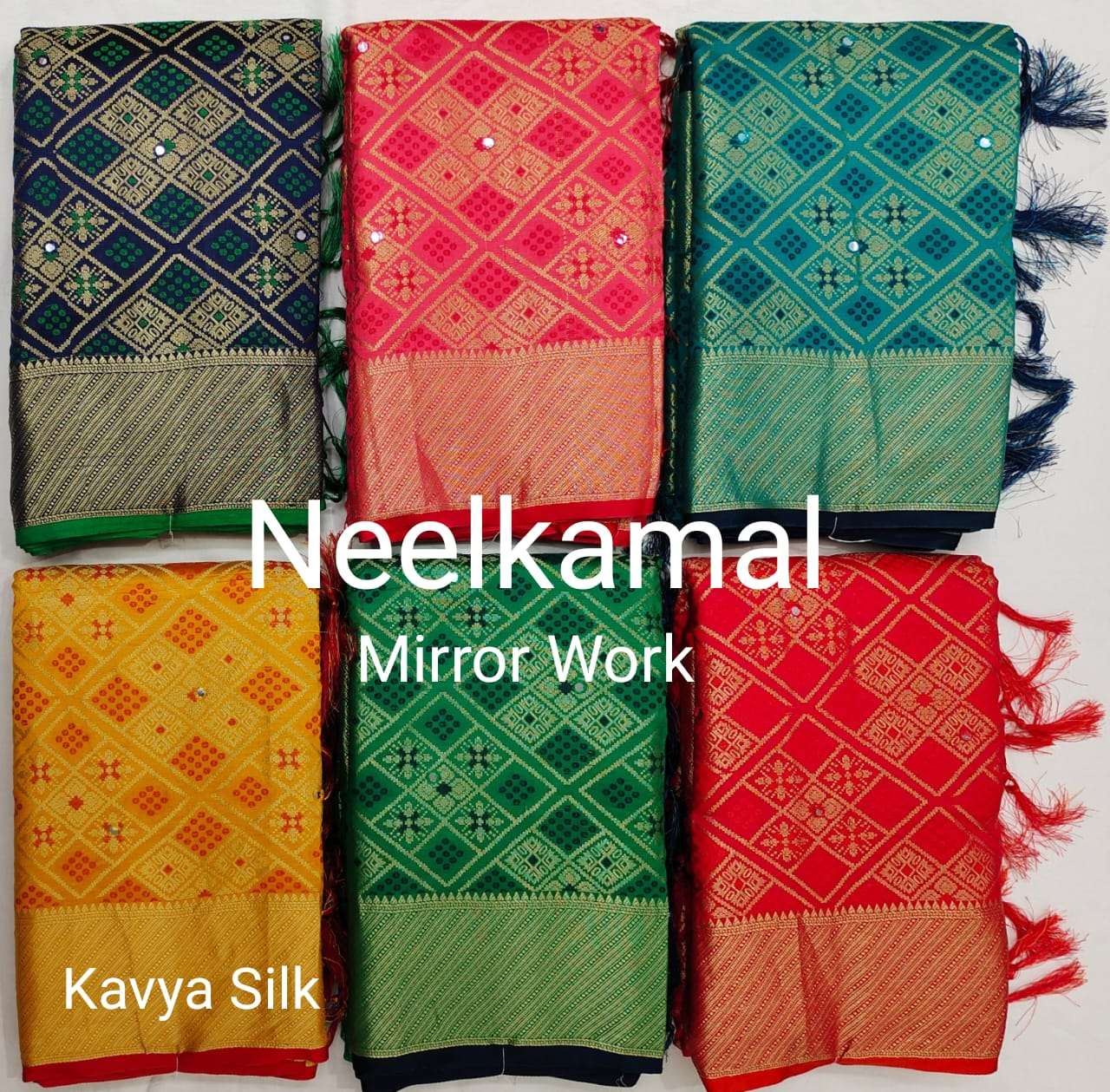 KAVYA SILK VOL-2 BY NEELKAMAL SAREES DESIGNER PATOLA SILK SAREES