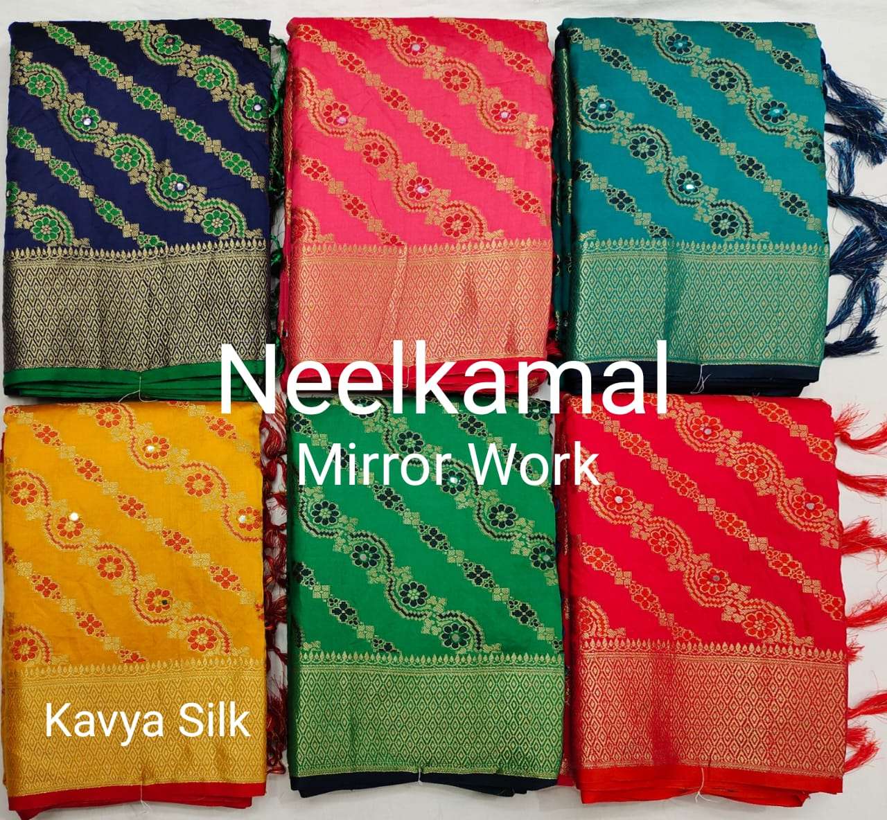 KAVYA SILK VOL-5 BY NEELKAMAL SAREES DESIGNER PATOLA SILK SAREES