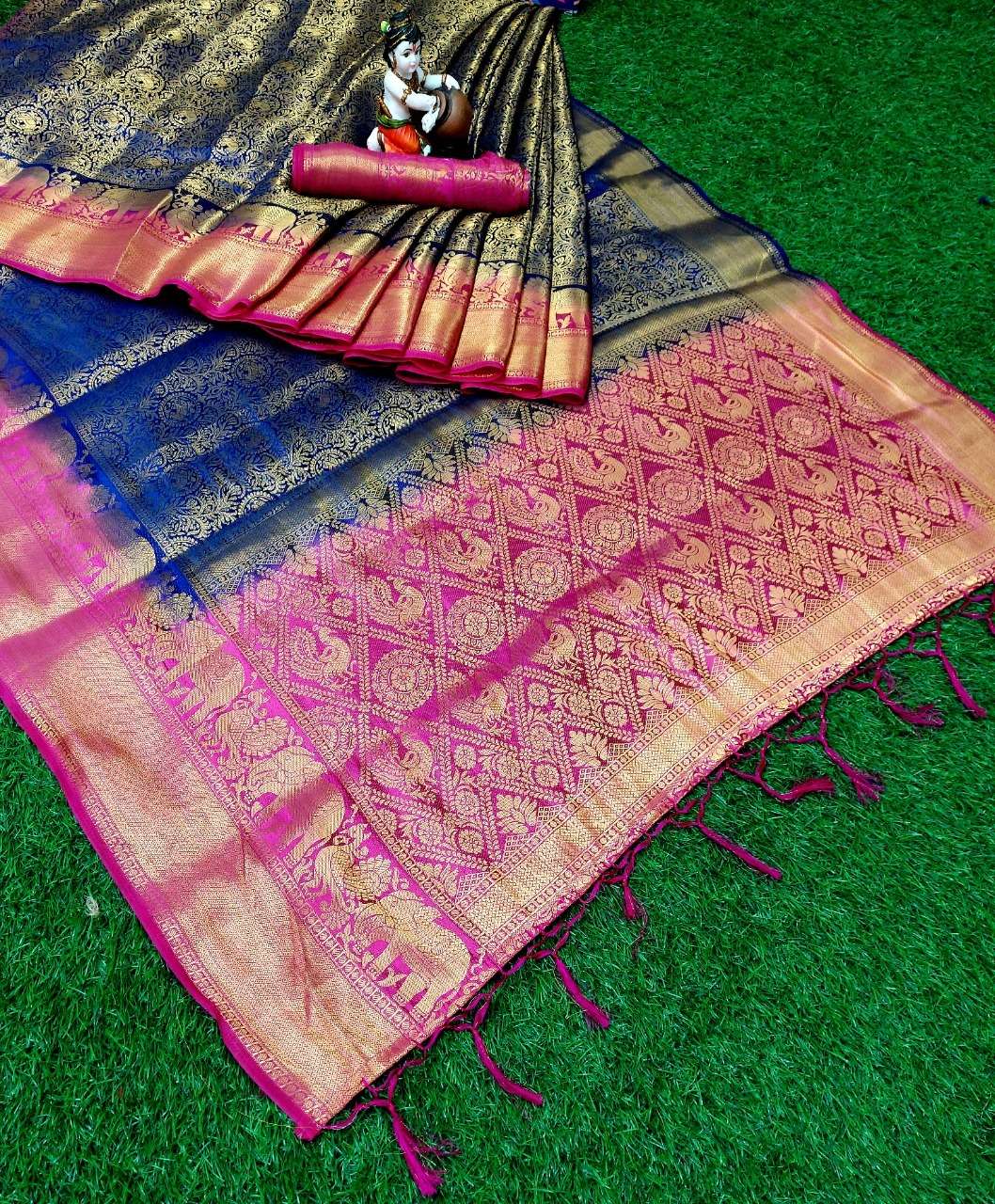 LOVELY VOL-1 BY ASLIWHOLESALE DESIGNER ART SILK SAREE