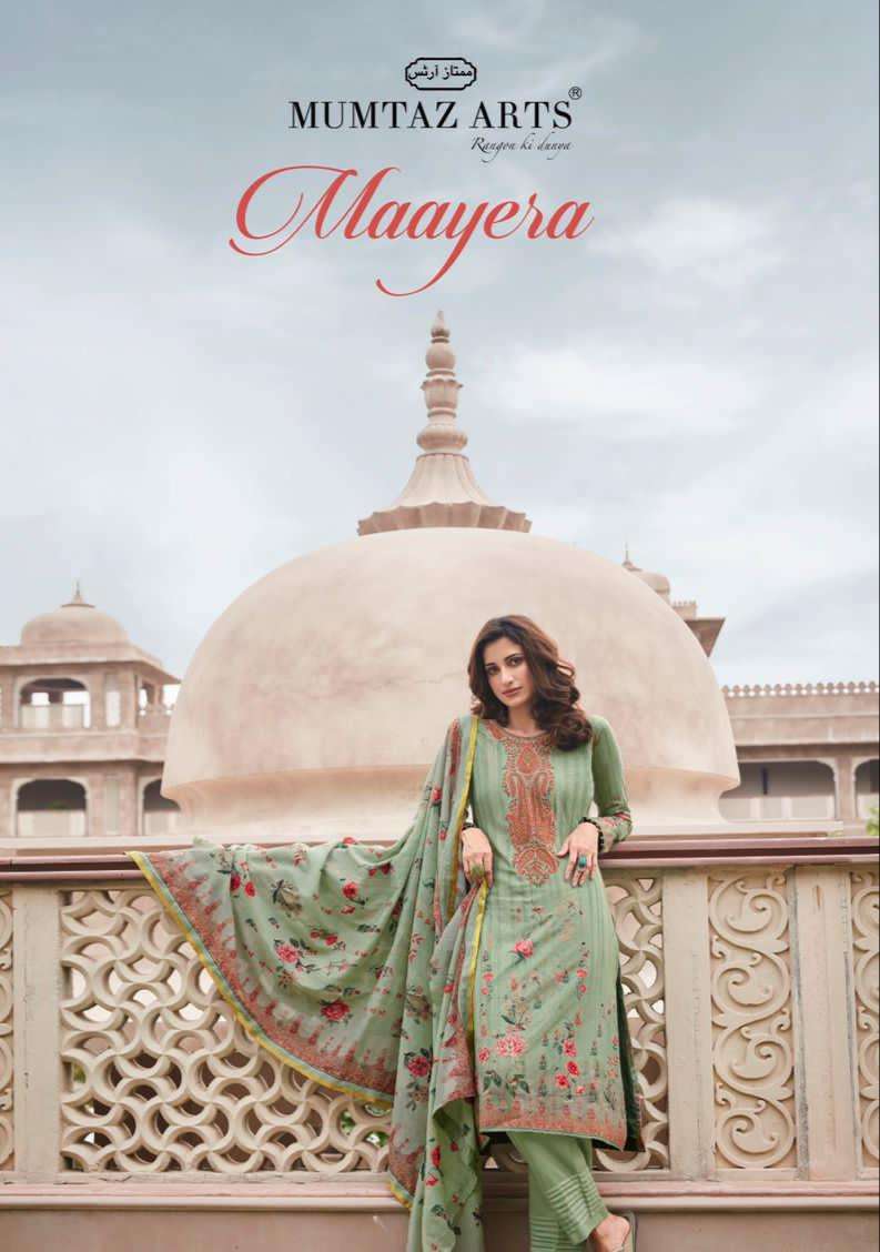 MAAYERA BY MUMTAZ ARTS 24001 TO 24008 SERIES PURE LAWN EMBROIDERED DRESSES