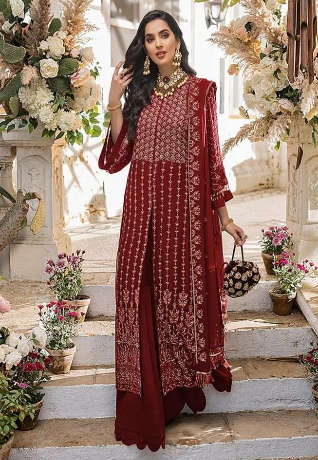 MAHROOF 121 COLOURS BY ASLIWHOLESALE GEORGETTE PAKISTANI DRESSES