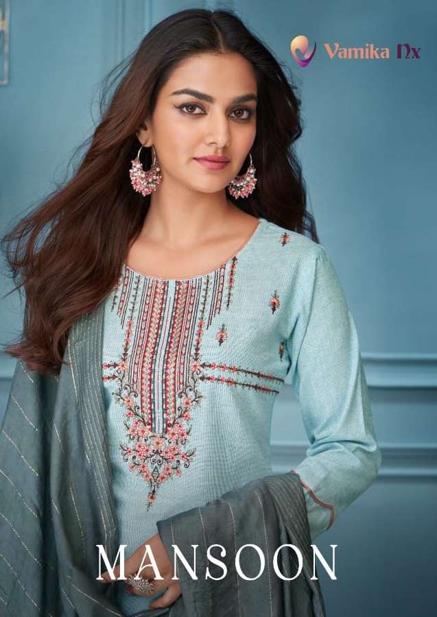 MANSOON BY VAMIKA NX 2101 TO 2106 SERIES COTTON STITCHED DRESSES