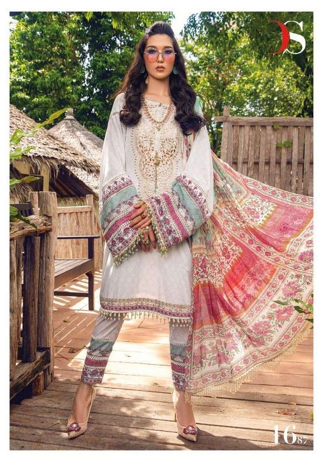 MARIA B M PRINT-22 VOL-3 HIT DESIGN 1687 BY DEEPSY SUITS COTTON DRESS