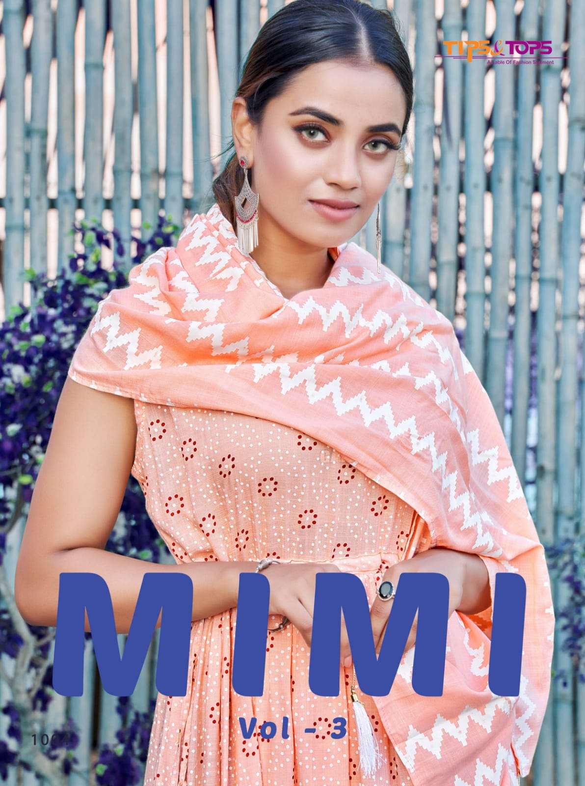 MIMI VOL-3 BY TIPS AND TOPS 1001 TO 1006 SERIES RAYON PRINT GOWNS WITH DUPATTA