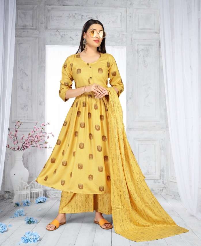 MUNCH VOL-1 BY ASLIWHOLESALE 1001 TO 1006 SERIES RAYON DRESSES