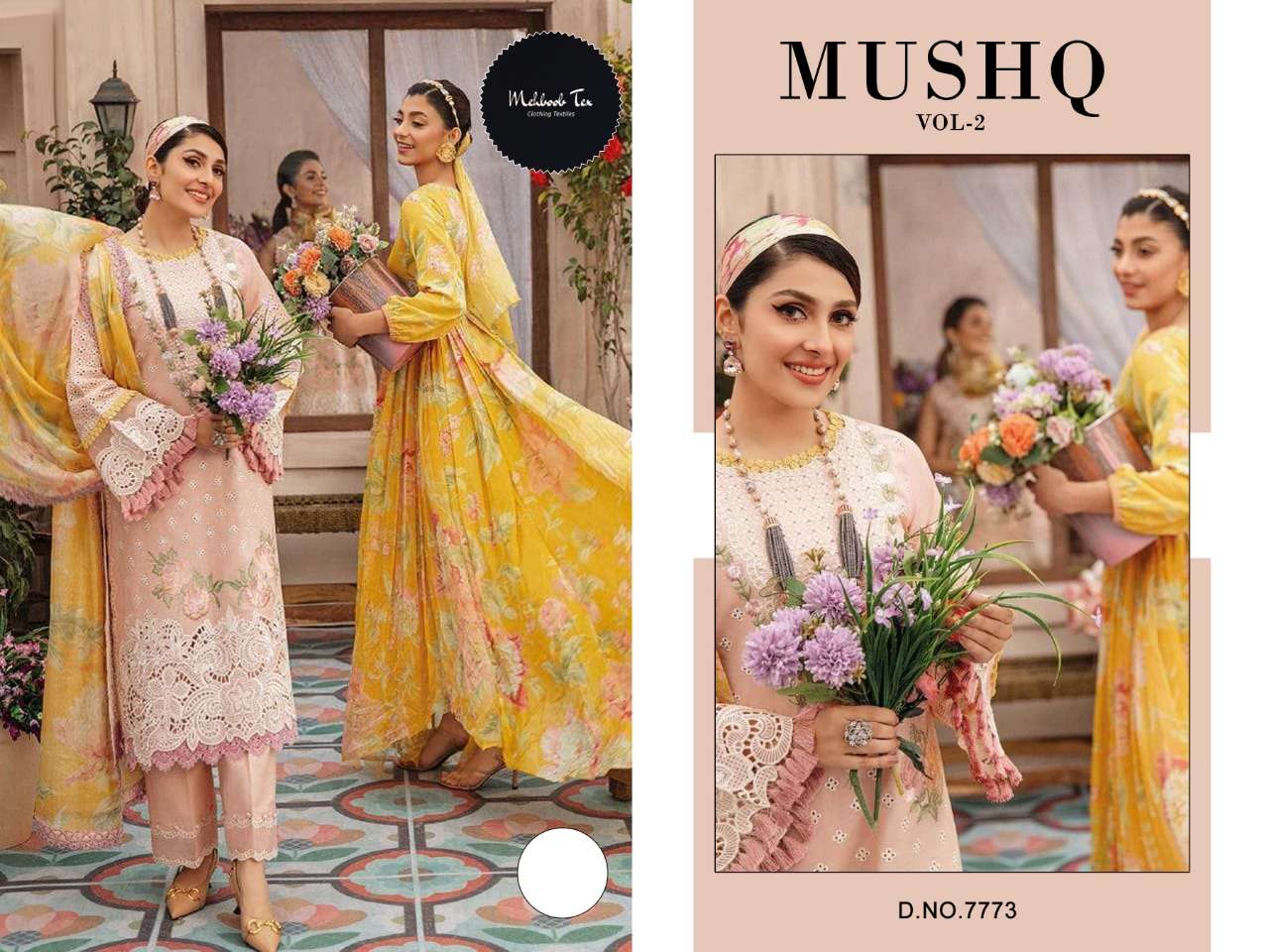 MUSHQ VOL-2 BY MEHBOOB TEX COTTON EMBROIDERED PAKISTANI DRESS