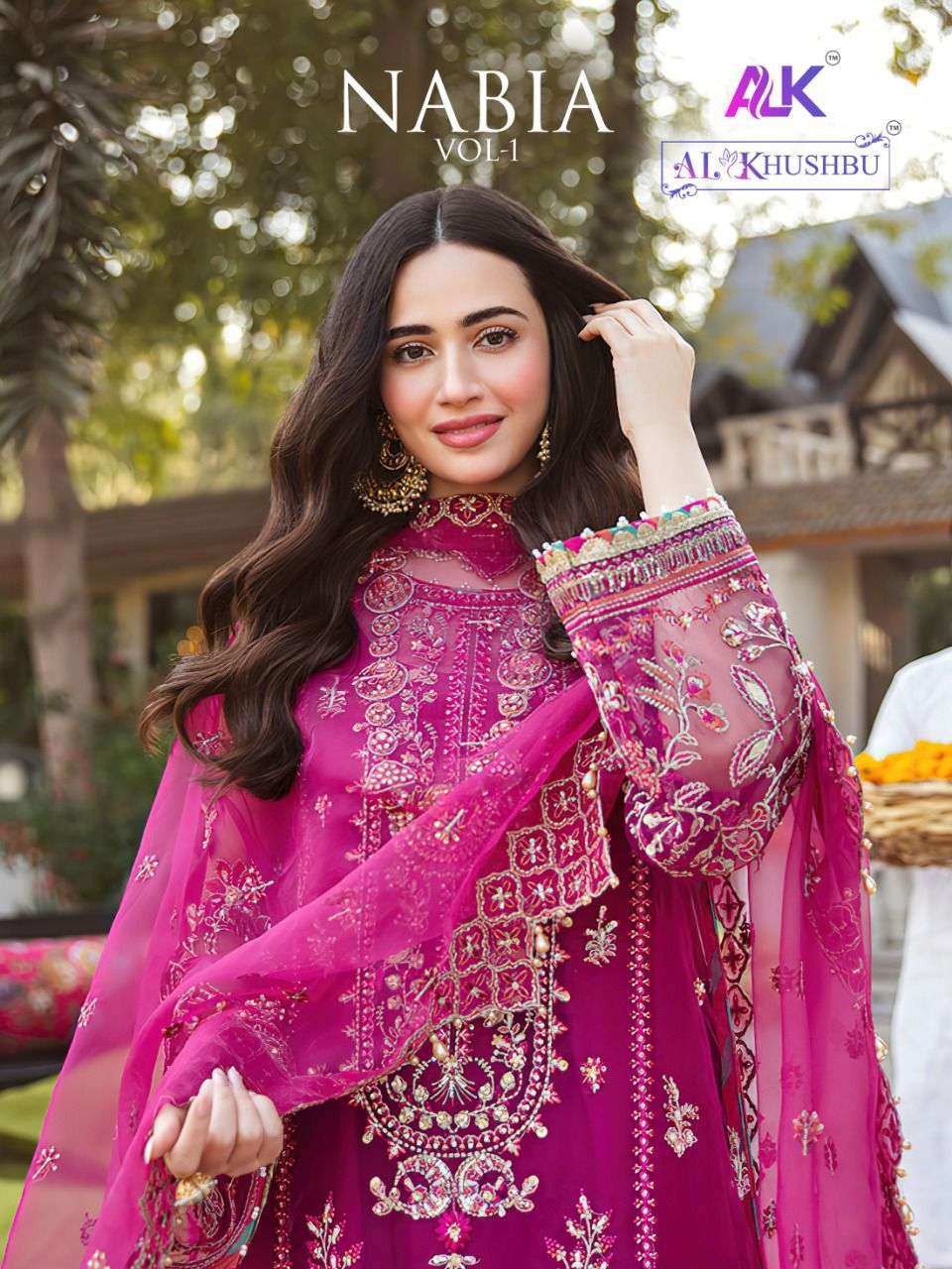 NABIA VOL-1 BY AL KHUSHBU 2021 TO 2058 SERIES GEORGETTE PAKISTANI DRESSES