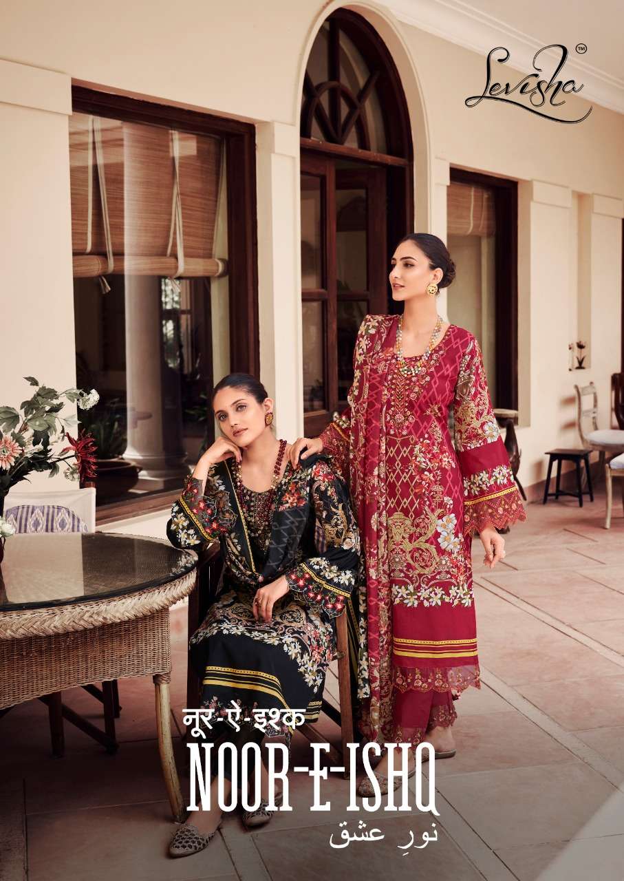 NOOR-E-ISHQ BY LEVISHA 1013 TO 1020 SERIES COTTON DRESSES