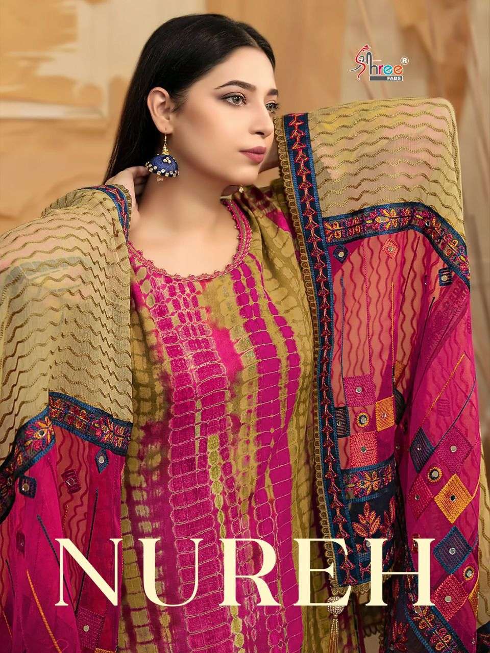 NUREH BY SHREE FABS 2258 TO 2262 SERIES COTTON PRINT PAKISTANI DRESSES