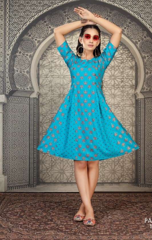 PAAKHI BY KINTI 101 TO 108 SERIES RAYON KIDS KURTIS