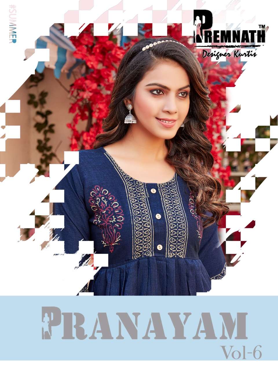 PRANAYAM VOL-6 BY PREMNATH 01 TO 06 SERIES RAYON PRINT KURTIS