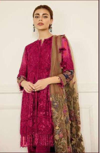 PUSHP 1035 COLOURS BY PUSHP CREATION 1035-A TO 1035-G SERIES PAKISTANI DRESS