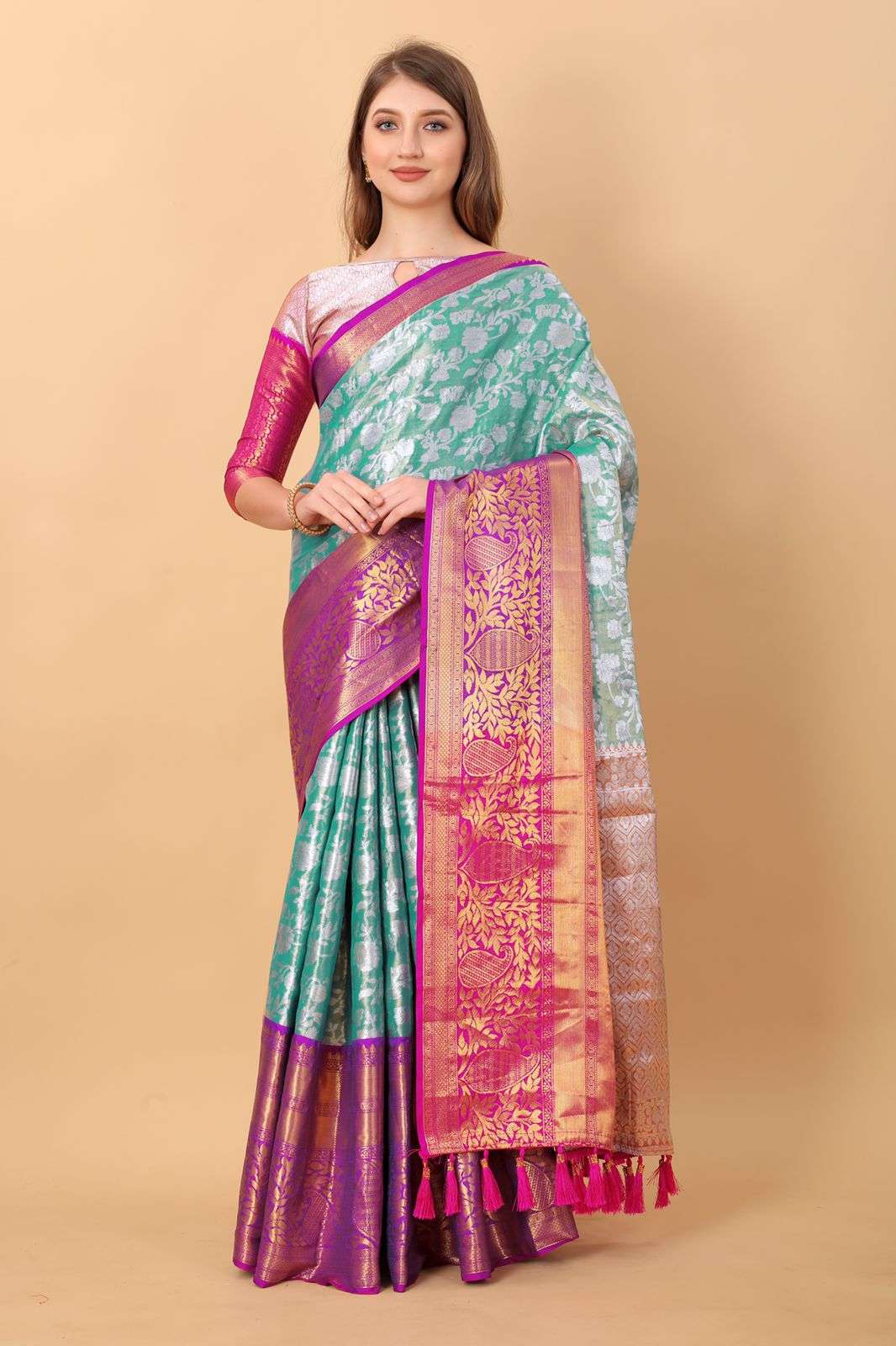 PUSHPARAAJ VOL-2 BY ASLIWHOLESALE PURE ORGANIC SILK SAREES