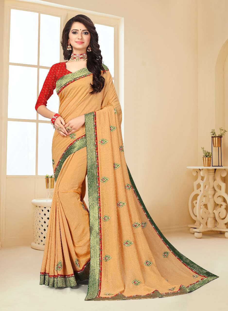 RAM BARATI BY INDIAN WOMEN 3827-A TO 3827-F SERIES VICHITRA SILK SAREES