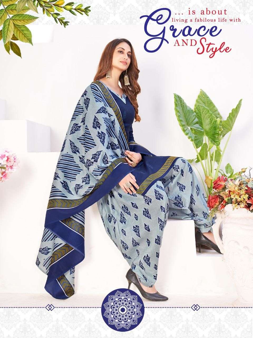 RANGOLI PATIYALA VOL-4 BY ASLIWHOLESALE 4001 TO 4012 SERIES COTTON PRINT DRESSES