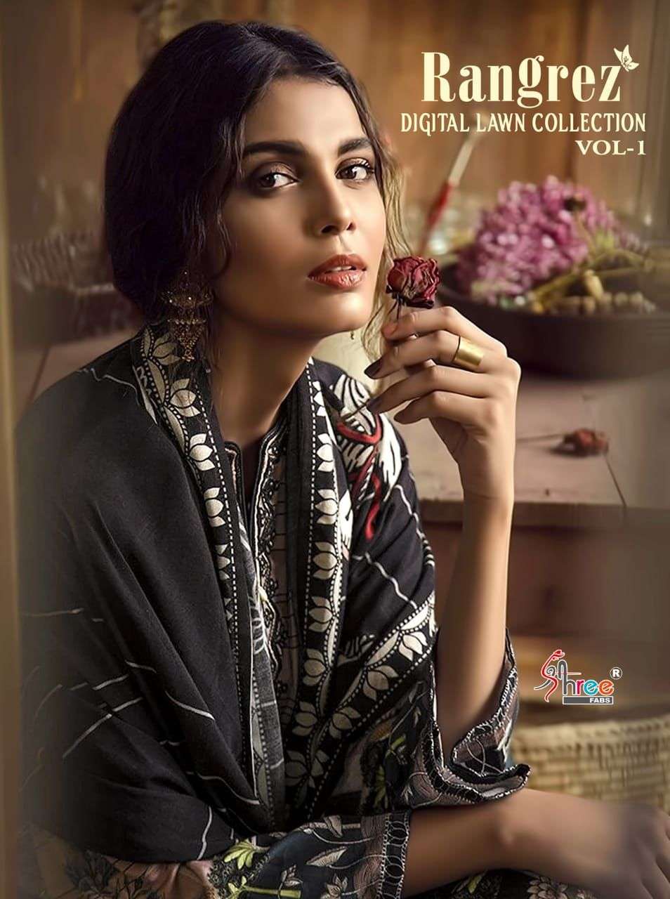 RANGREZ DIGITAL LAWN COLLECTION VOL-1 BY SHREE FABS COTTON PAKISTANI DRESSES