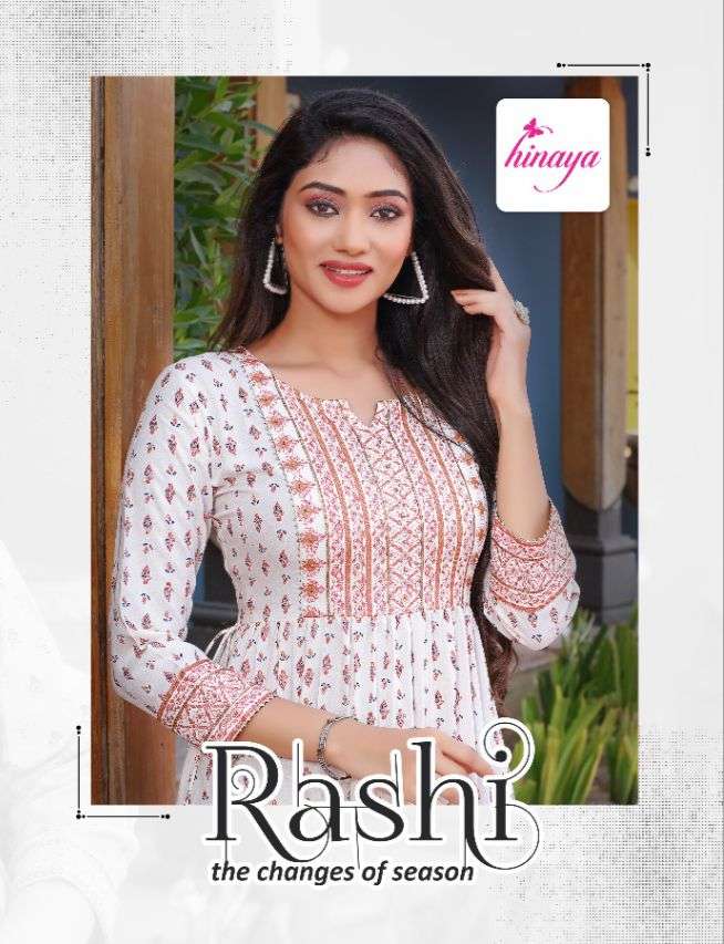 RASHI BY HINAYA 2001 TO 2006 SERIES RAYON EMBROIDERED KURTIS