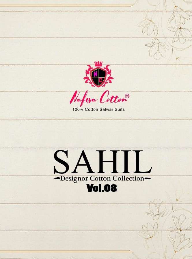 SAHIL VOL-8 BY NAFISA COTTON 5001 TO 5006 SERIES COTTON PRINT DRESSES