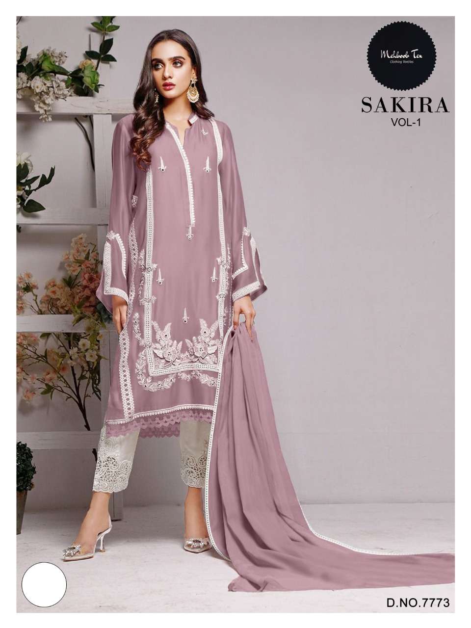 SAKIRA VOL-1 BY MEHBOOB TEX PURE GEORGETTE STITCHED DRESSES