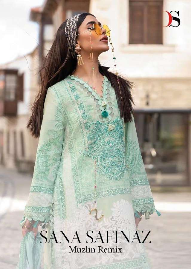 SANA SAFINAZ MUSLIN REMIX BY DEEPSY SUITS 1631 TO 1639 SERIES COTTON DRESSES