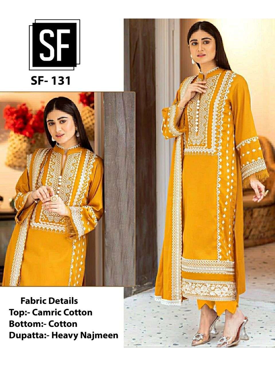 SF-131 HIT DESIGN BY SF FASHION DESIGNER CAMBRIC PAKISTANI DRESS