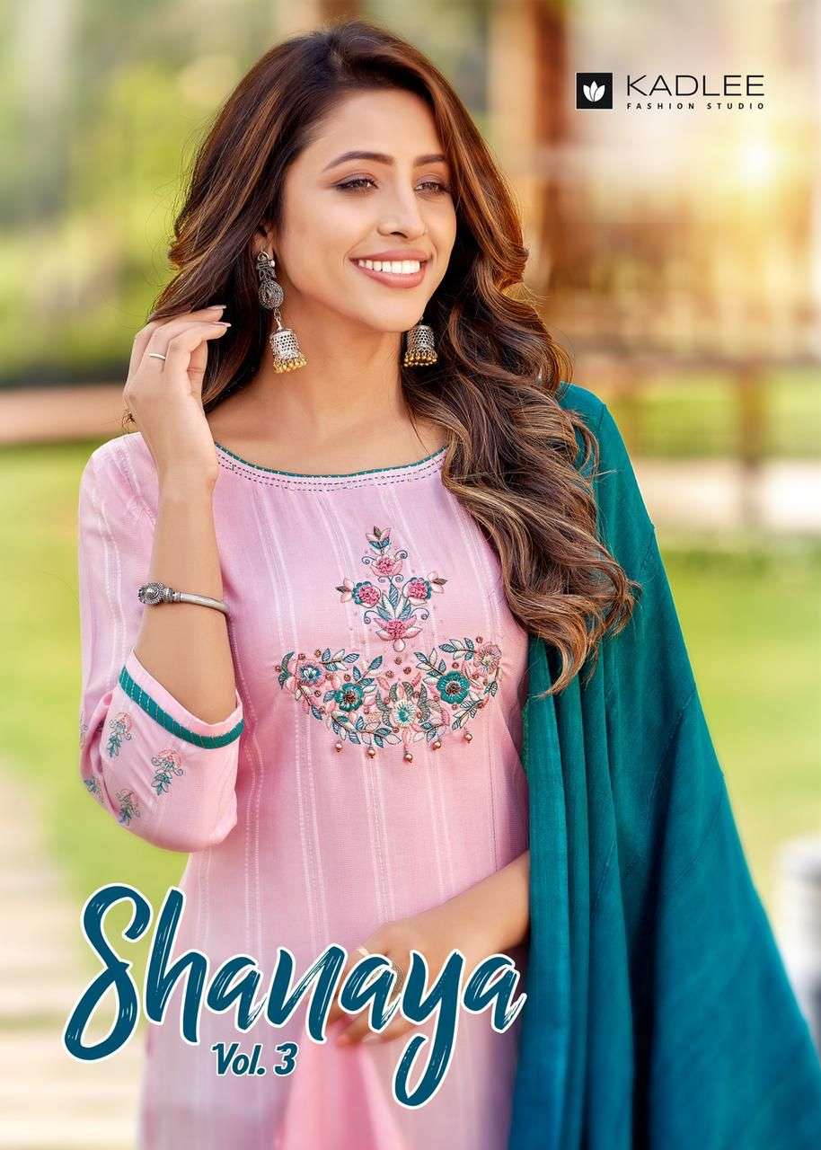 SHANAYA VOL-3 BY KADLEE 5013 TO 5018 SERIES RAYON DRESSES