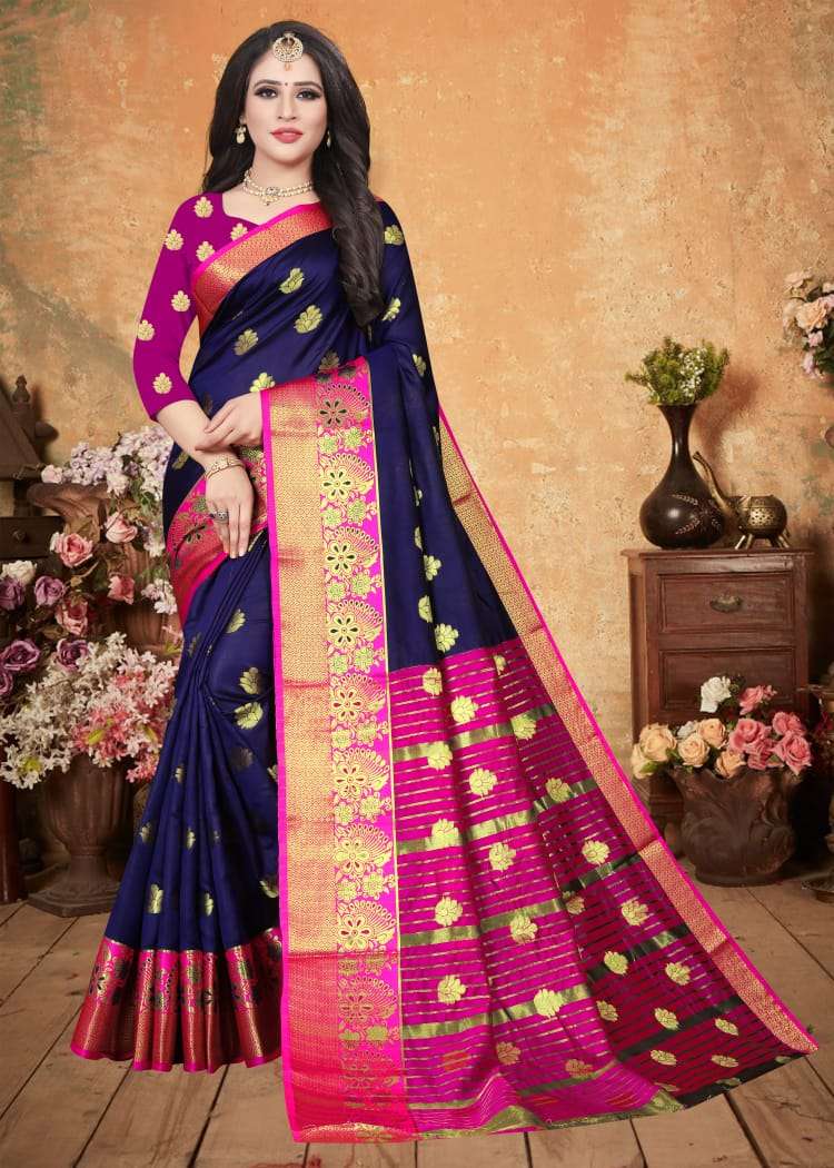 VIDHYA BY ASLIWHOLESALE 101 TO 105 SERIES BANARASI JACQUARD SILK SAREES