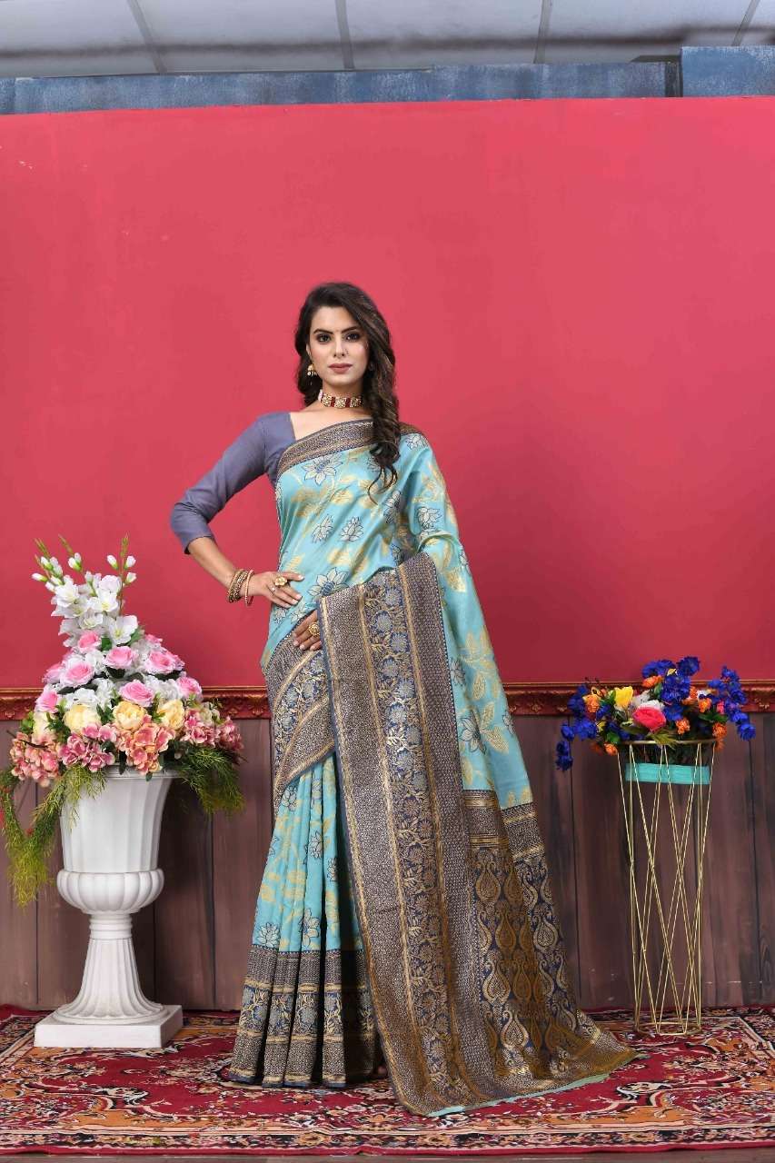 AAHANA BY ASLIWHOLESALE DESIGNER KANJIVARAM SILK SAREE