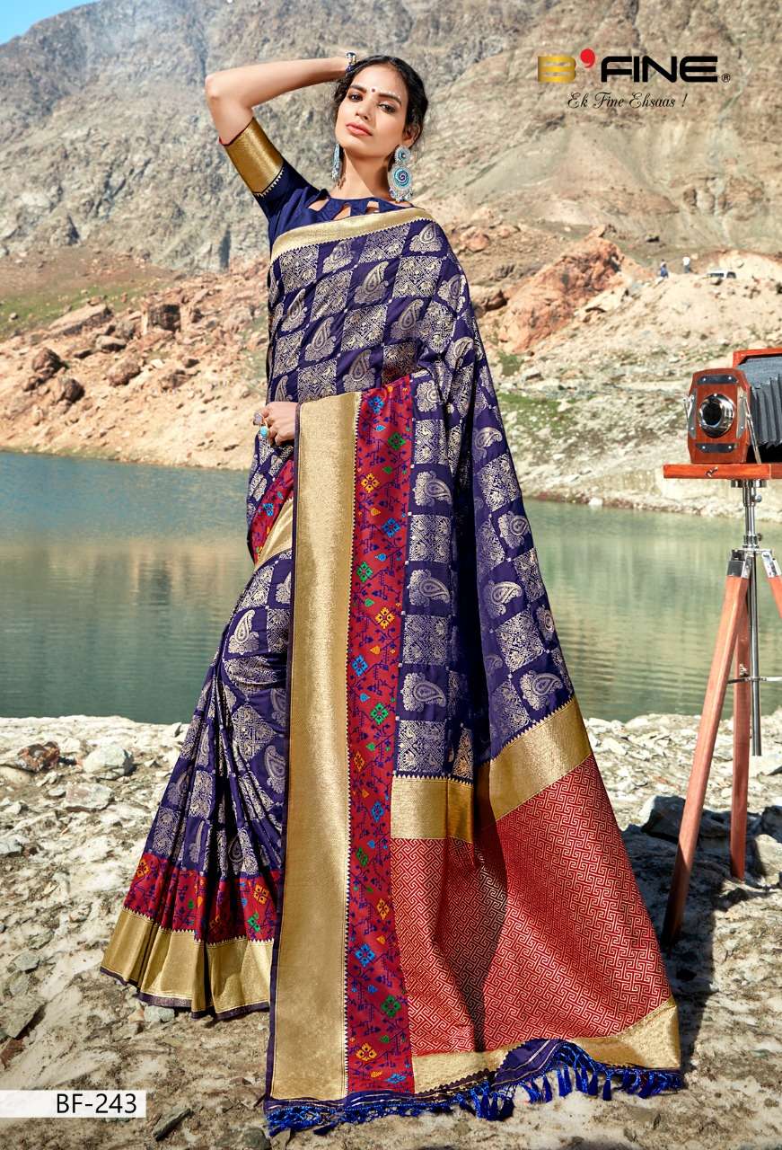 B FINE SALE COLLECTION BY B FINE LATEST INDIAN HEAVY DESIGNER SILK SAREES