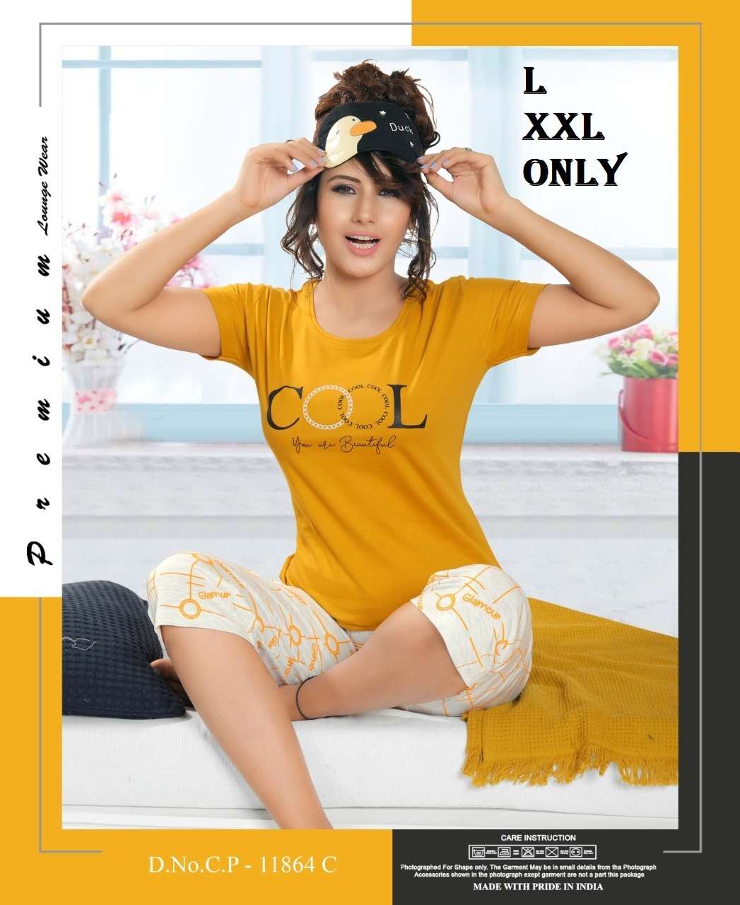 CP 11864 TO 11892 SERIES BY ASLIWHOLESALE PURE HOSIERY COTTON NIGHT SUITS