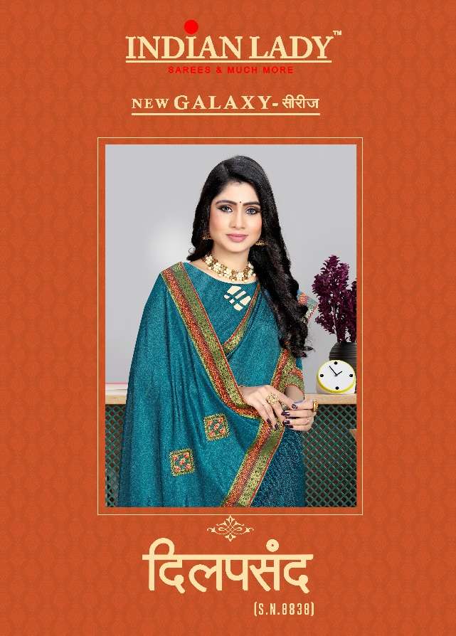 DILPASAND BY INDIAN LADY 8838-A TO 8838-H SERIES VICHITRA SILK SAREES