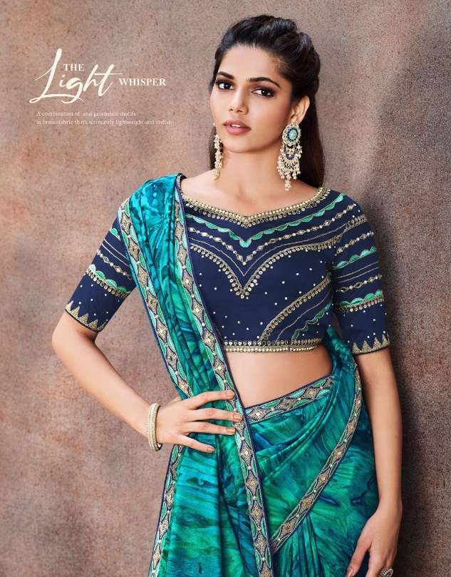 ELEANOR 42200 SERIES MAHOTSAV DESIGNER GEORGETTE SATIN SAREES