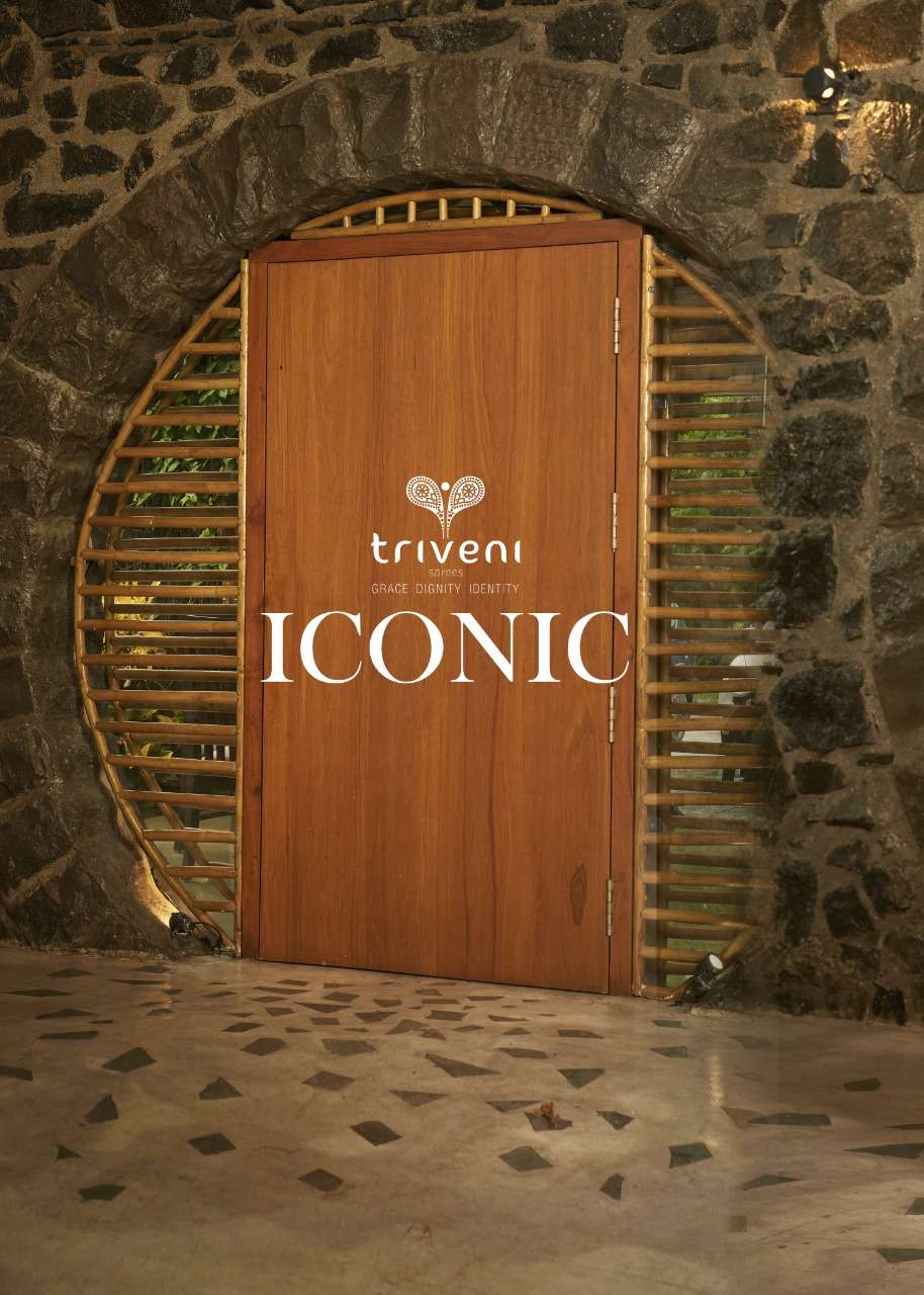 ICONIC BY TRIVENI 34571 TO 34578 SERIES DESIGNER ORGANZA PRINT SAREES