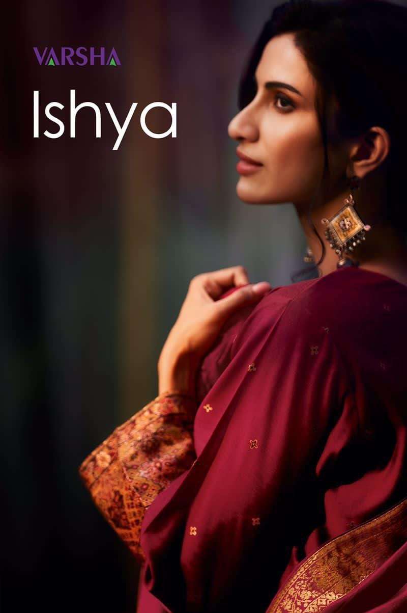 ISHYA BY VARSHA 81 TO 85 SERIES DESIGNER SILK WOVEN DRESSES