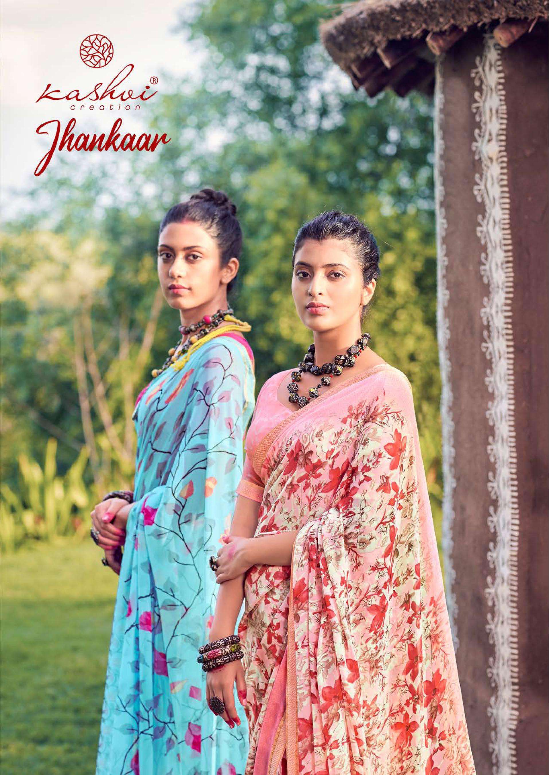 JHANKAAR BY KASHVI CREATION 2421 TO 2430 SERIES GEORGETTE PRINT SAREES