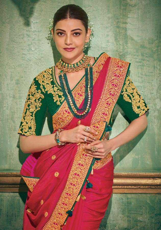 KAJAL VOL-5 HIT DESIGNS BY KIMORA INDIAN HEAVY DESIGNER SILK SAREES