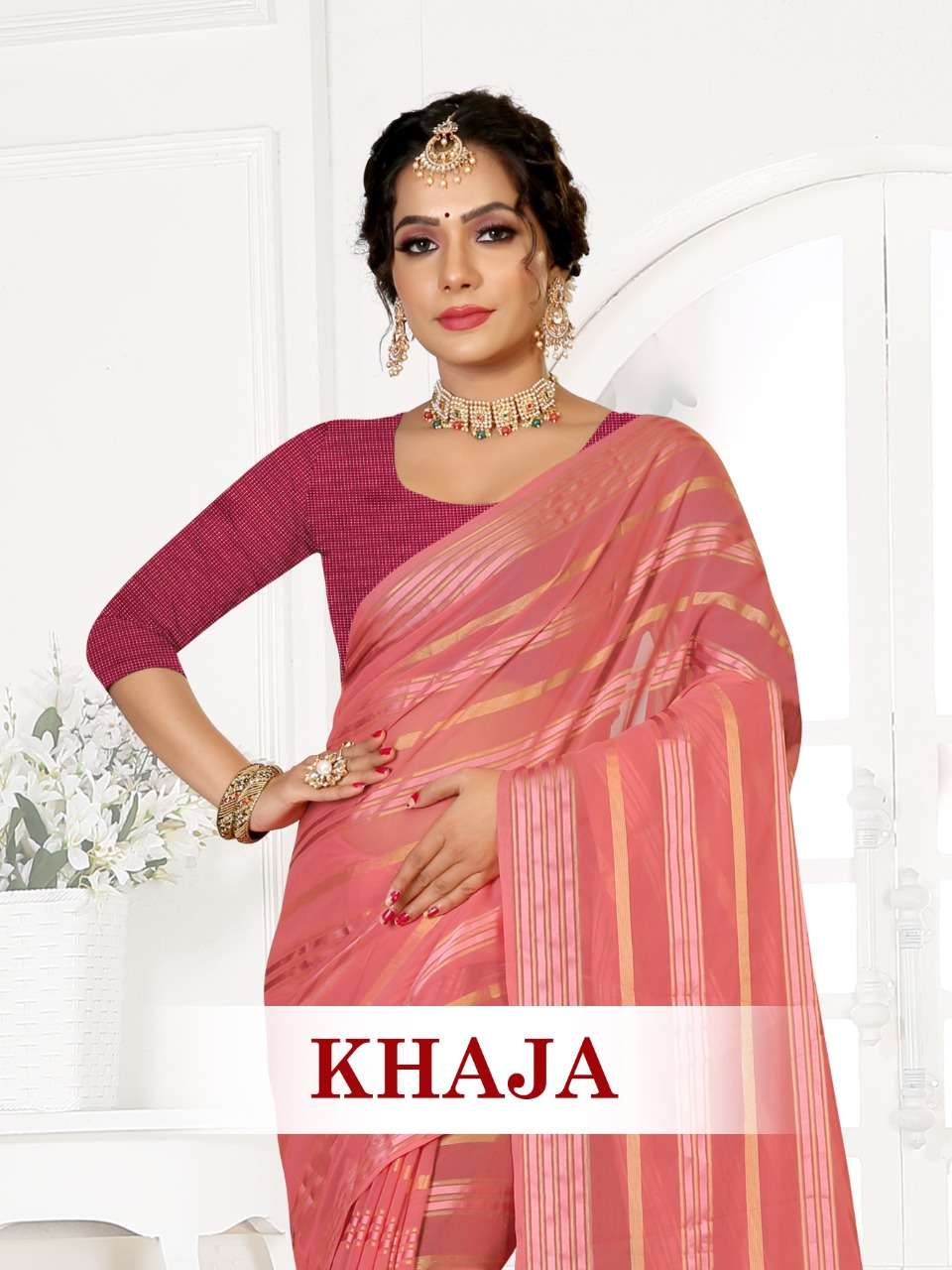 KHAJA BY RONISHA FASHION DESIGNER WEGHTLESS SAREES