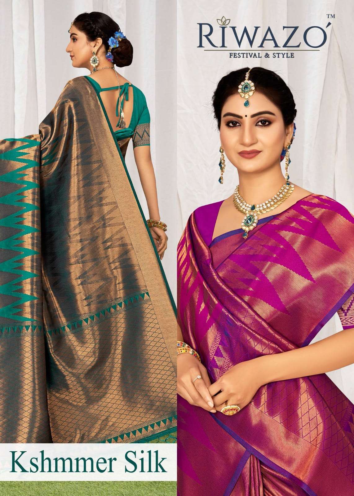 KSHIMMER SILK BY RIWAZO 1001 TO 1006 SERIES KANJIVARAM SILK SAREES