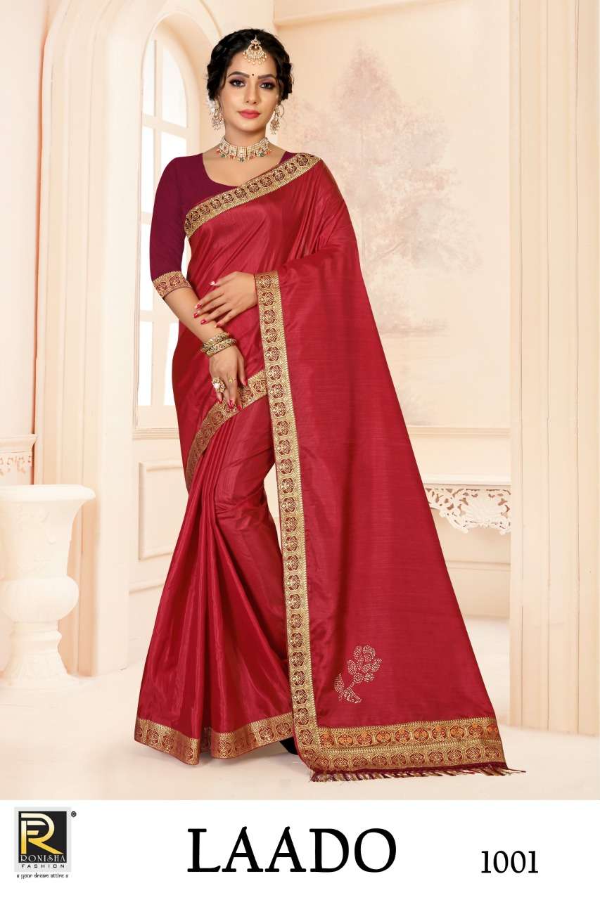 LAADO BY RONISHA FASHION 1001 TO 1006 SERIES DESIGNER KUMARI SILK SAREES