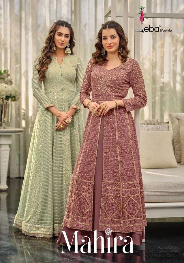 MAHIRA BY EBA LIFESTYLE 1449 TO 1451 SERIES GEORGETTE EMBROIDERY DRESSES