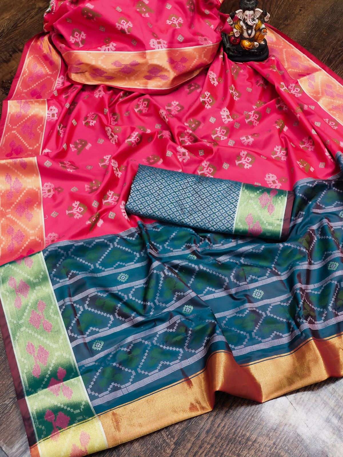 MANORAMA BY ASLIWHOLESALE DESIGNER PATOLA SILK SAREES